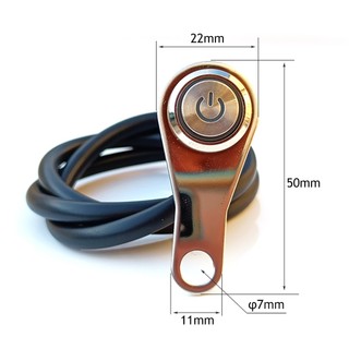Công Tắc on / off Gắn Tay Lái Xe Máy 12v Bằng Hợp Kim Nhôm Chống Thấm Nước