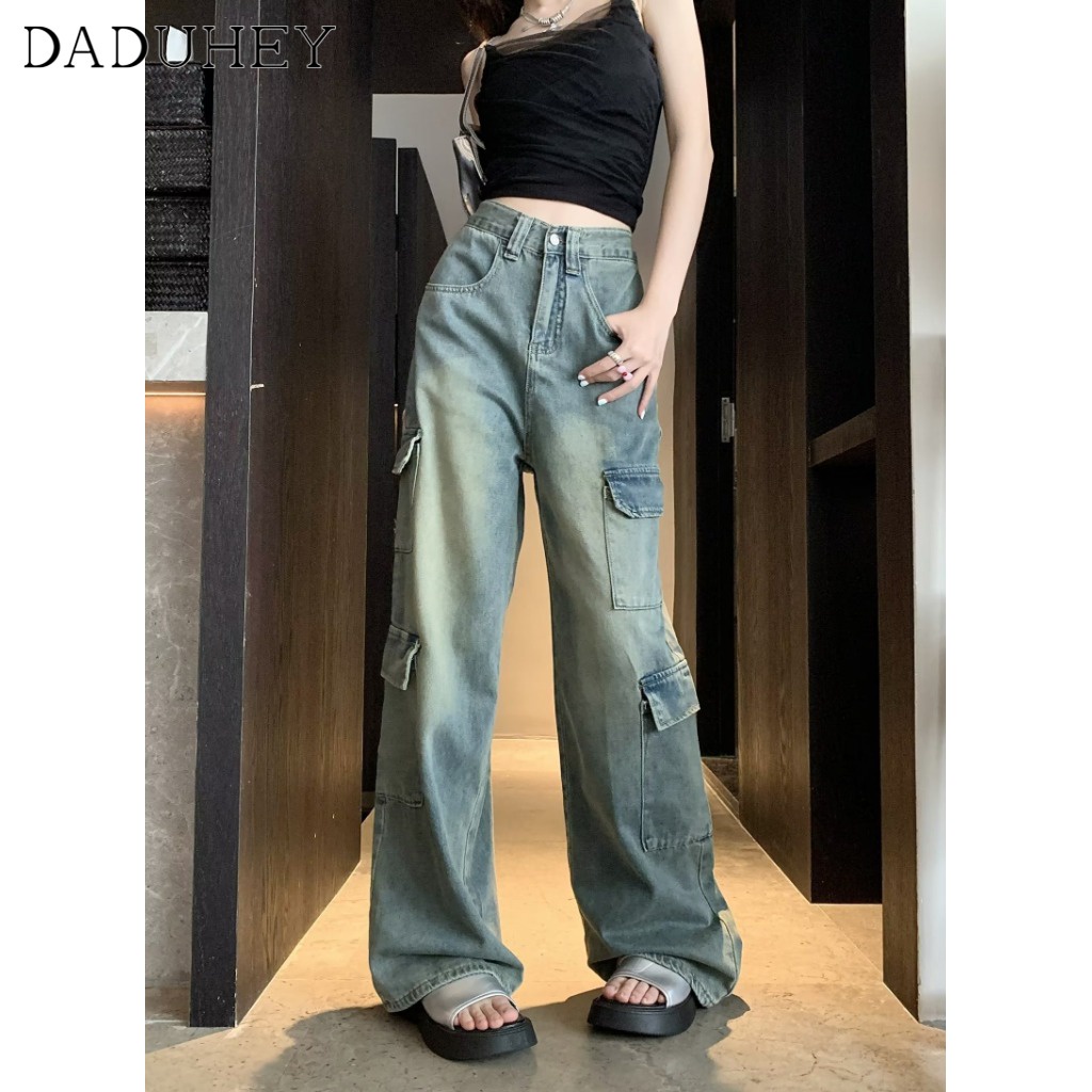 Ảnh Quần jean DADUHEY nhiều túi phong cách đường phố Mỹ cao cấp size lớn 2