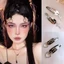 Set Kẹp Tóc Kim Loại Đính Charm Hình Thập/Trái Tim, Kẹp Tóc Phong Cách PUNK QiQiShop