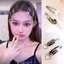 Set Kẹp Tóc Kim Loại Đính Charm Hình Thập/Trái Tim, Kẹp Tóc Phong Cách PUNK QiQiShop