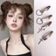 Set Kẹp Tóc Kim Loại Đính Charm Hình Thập/Trái Tim, Kẹp Tóc Phong Cách PUNK QiQiShop