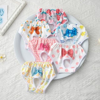 Thú cưng Quần sinh lý đồ họa dễ thương Quần sinh lý cho chó Quần áo cho chó cái Mặc trong thời kỳ kinh nguyệt