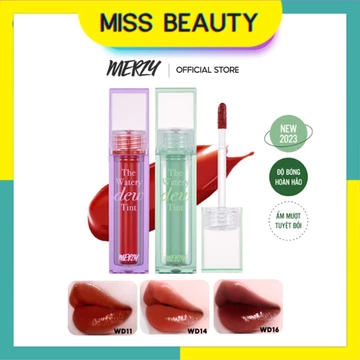 [New - Season 3] Son Tint Bóng Dạng Thạch, Bền Màu, Lâu Trôi Cho Đôi Môi Căng Mọng, Ẩm Mịn Merzy The Watery Dew Tint 4g