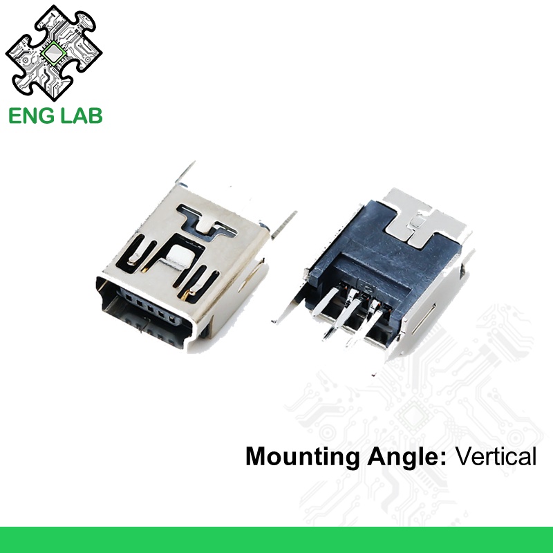 ENGLAB★Đầu Kết Nối USB MINI female Bằng Kim Loại Với Ổ Cắm Đơn / Ổ Cắm ...