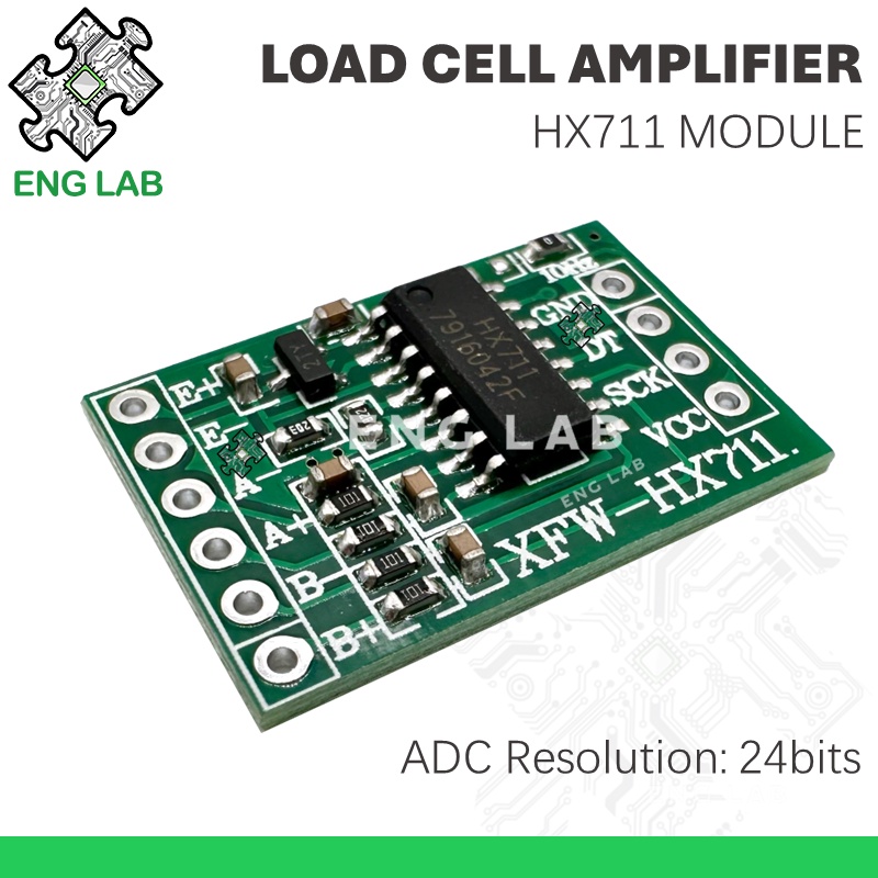 ENGLAB★Mô-đun Cảm Biến Tải Trọng / Tải HX711 Cho arduino / raspberry pi ...