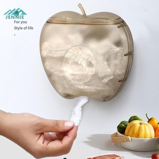 Hộp Đựng Màng Bọc Thực Phẩm Hình Quả Táo Dùng Một Lần Gắn Tường Không Cần Đục Lỗ Sức Chứa Lớn [jennie1.vn]