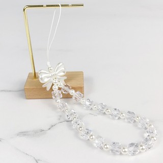 Mobile Dây Đeo Điện Thoại Trong Suốt Xỏ Hạt diy Đơn Giản Phong Cách Nhật Bản