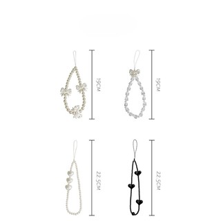 Mobile Dây Đeo Điện Thoại Trong Suốt Xỏ Hạt diy Đơn Giản Phong Cách Nhật Bản