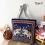 Túi Đeo Vai Vải SAMO, Túi Mua Sắm Nữ Họa Tiết Voi Thêu Hai Mặt, Thời Trang In Lớn Vintage Sinh Viên Túi Sách Nữ Bé Gái