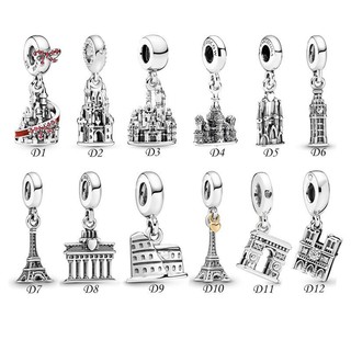 Hàng Có Sẵn Mặt Dây Chuyền Bạc Hình Tháp eiffel Hoàng Gia diy