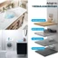 Ngưỡng tắm PURELIVING, Tấm bảo vệ đập nước bằng silicon trong phòng tắm, Bồn rửa chuyên nghiệp Tách khô ướt Máy giặt chặn nước có thể gập lại