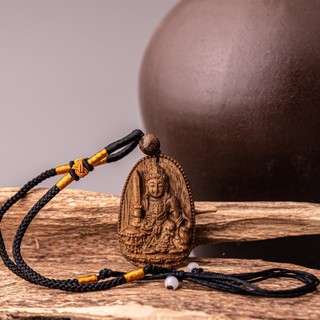 Dây Chuyền Phật Bản Mệnh - Trầm Hương Yên Lộc - (Mua một, tặng một dây dù đeo cổ, hộp nhung)