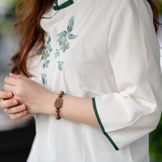 Vòng Đơn mix Bản Mệnh - Trầm Hương Yên Lộc (Mua một, tặng một hộp nhung, dây dự phòng, 2 hạt trầm)