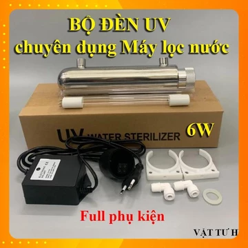 Bộ bóng đèn UV diệt khuẩn cho máy lọc nước 6W (4 chân) đèn tia uv tia cực tím kháng khuẩn Mới