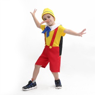 Halloween Mũi Dài Pinocchio Trẻ Em Trang Phục Pinocchio Sân Khấu Trình Diễn Trang Phục Chụp Hình