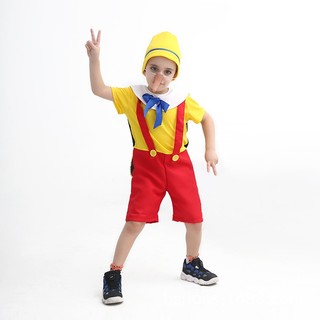 Halloween Mũi Dài Pinocchio Trẻ Em Trang Phục Pinocchio Sân Khấu Trình Diễn Trang Phục Chụp Hình