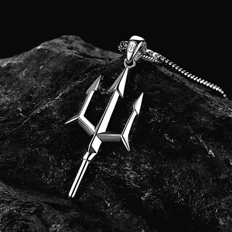 Tinh Tế Tối Giản Trident Vòng Cổ Thần Thoại Quyến Rũ Xương Đòn Dây Chuyền Thần Thoại Thanh Lịch