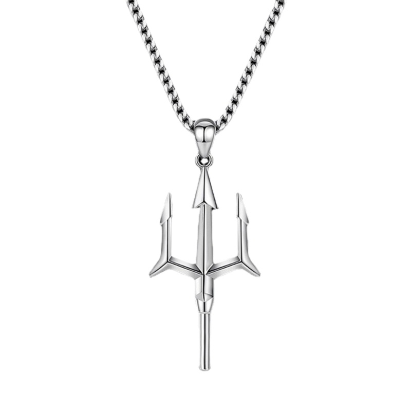 Coo Tridents Vòng Cổ Nam Unisex Chiến Binh Quyến Rũ Xương Đòn Dây Xích Tối Giản Hip Hop Dây Xích Choker Lưu Niệm Trang Sức Cô Gái
