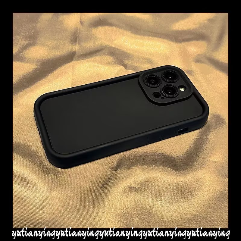 Ốp Điện Thoại Chống Sốc Bảo Vệ Camera Tương Thích Cho IPhone 7 6s 8 6 Plus 17 16 11 12 13 14 15 Pro Max XR XS X MAX SE 2020 Vỏ TPU Mắt Thiên Thần Màu Trơn Đơn Giản - ảnh 3