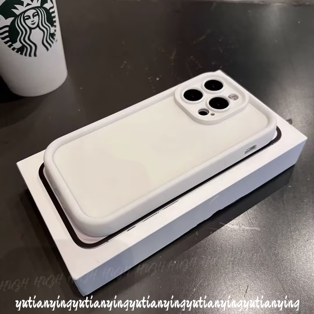 Ốp Điện Thoại Chống Sốc Bảo Vệ Camera Tương Thích Cho IPhone 7 6s 8 6 Plus 17 16 11 12 13 14 15 Pro Max XR XS X MAX SE 2020 Vỏ TPU Mắt Thiên Thần Màu Trơn Đơn Giản - ảnh 2