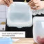 Túi đựng tủ đông MARGREDY, Túi đựng thực phẩm bằng silicon chống rò rỉ, Dụng cụ nhà bếp chịu nhiệt độ cao có thể tái sử dụng Túi giữ tươi Nhà bếp