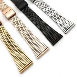 Dây Đeo Đồng Hồ Bằng Thép Không Gỉ 18mm 20mm 22mm Tháo Gỡ Nhanh