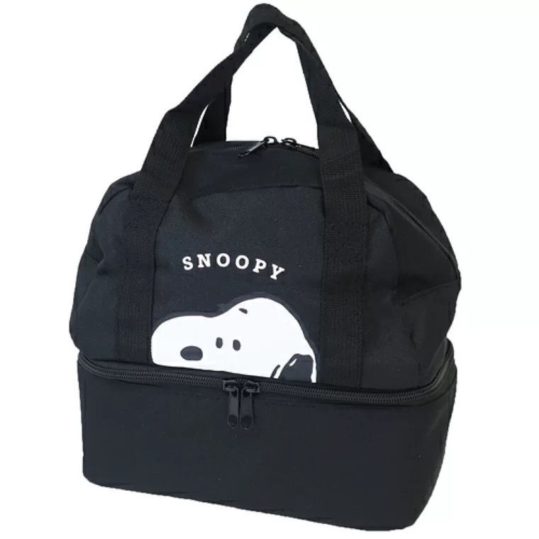 Túi hộp cơm trưa Snoopy hai lớp cách nhiệt, hộp cơm hoạt hình, túi bento giữ nhiệt, túi xách picnic