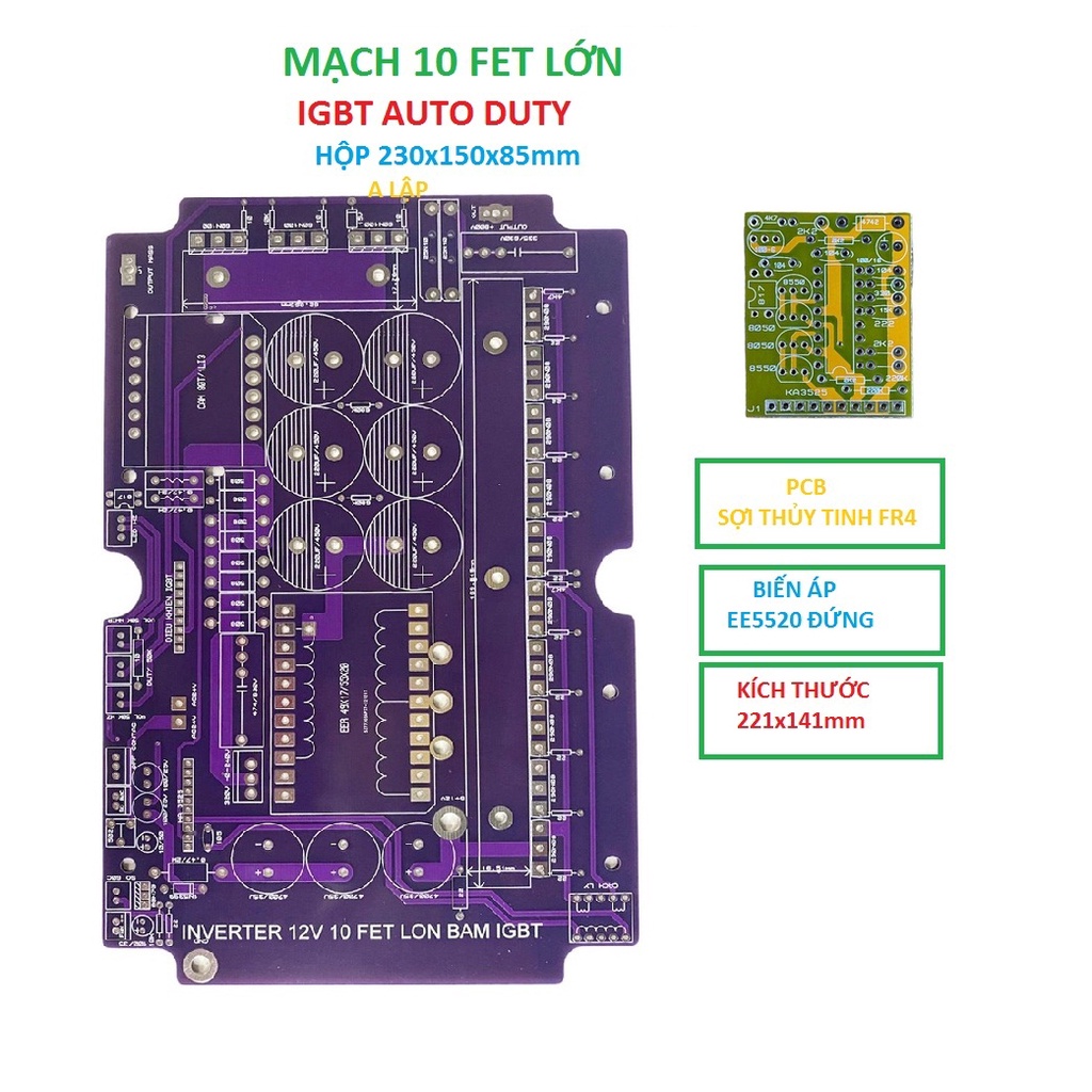 PCB bo mạch kích đ iện 10 fet lớn băm IGBT Auto Duty - ĐIỆN TỬ A LẬP ...