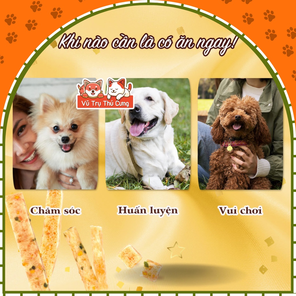 Snack Cho Chó Que Gà Nướng Mềm Saya DoggyMan 100g