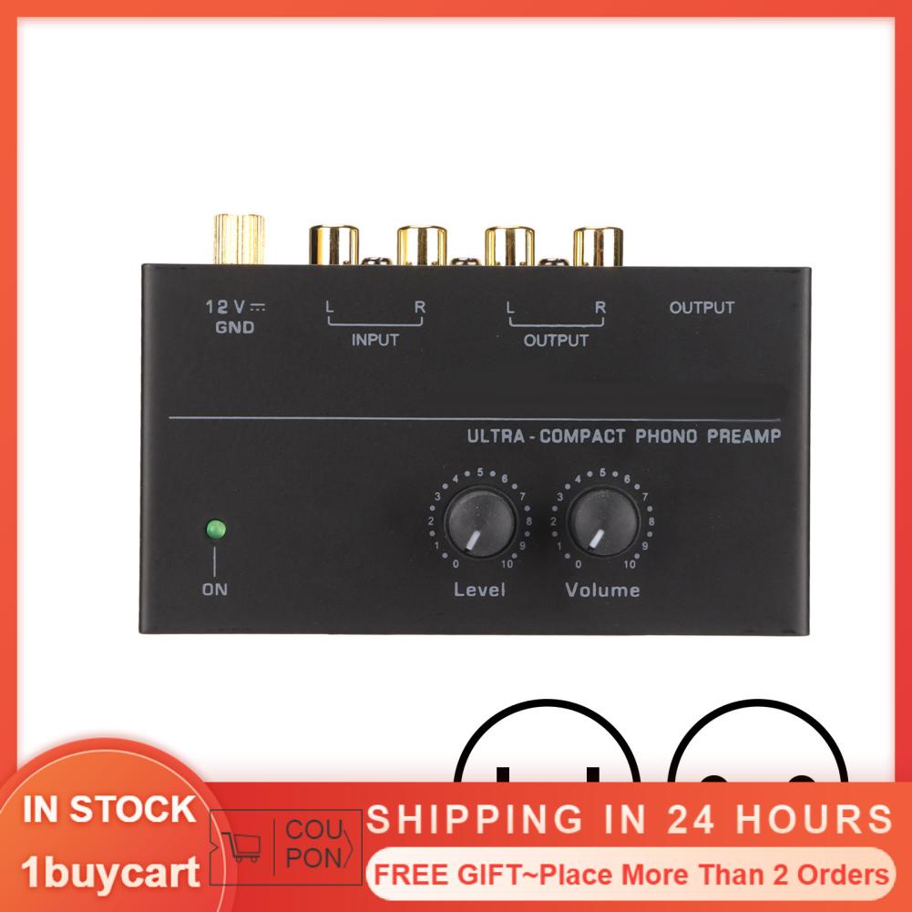 1buycart1 Phonograph Preamplifier Dual Gain Low Noise Phono Turntable