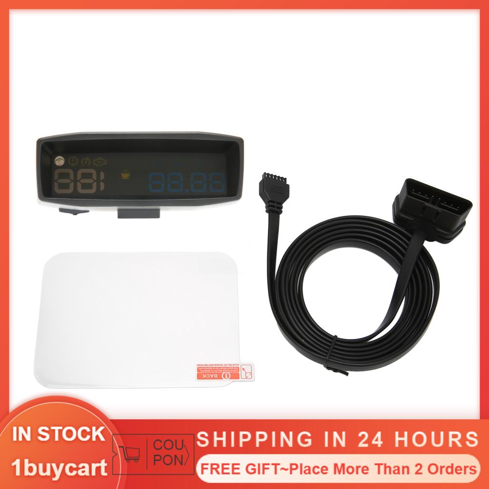 1buycart1 Car HUD Multifunction Windshield Screen Projector for OBD II ...
