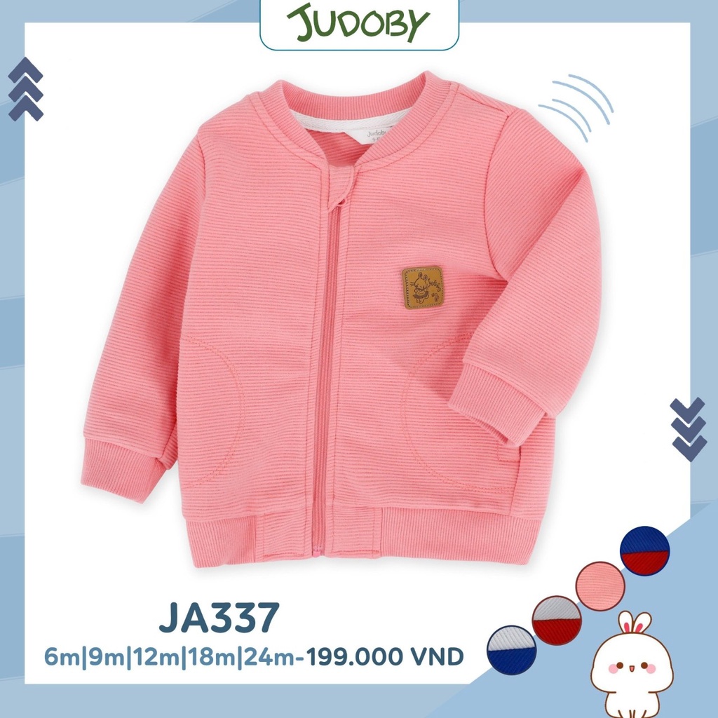 (8-12kg, 6-24M) Áo Khoác Nỉ Bomber Thời Trang Judoby Cho Bé Dokma JA337