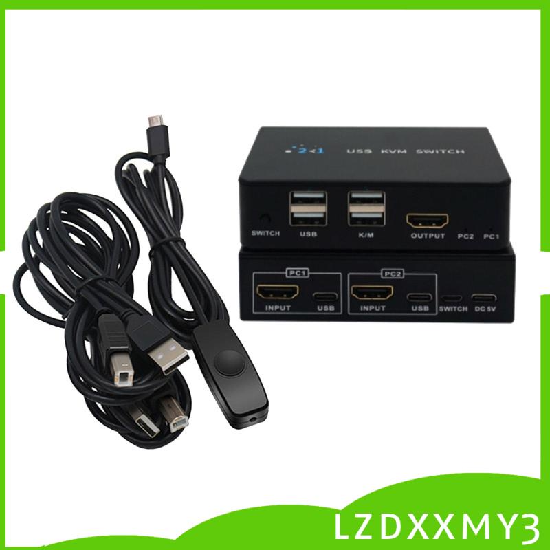 Công Tắc kvm 4k kvm 2 Cổng Cho Máy In 2 pc Chia 1 Bộ Bàn Phím Và Chuột | BigBuy360 - bigbuy360.vn