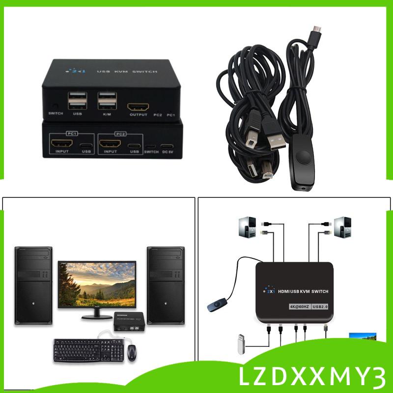 Công Tắc kvm 4k kvm 2 Cổng Cho Máy In 2 pc Chia 1 Bộ Bàn Phím Và Chuột | BigBuy360 - bigbuy360.vn