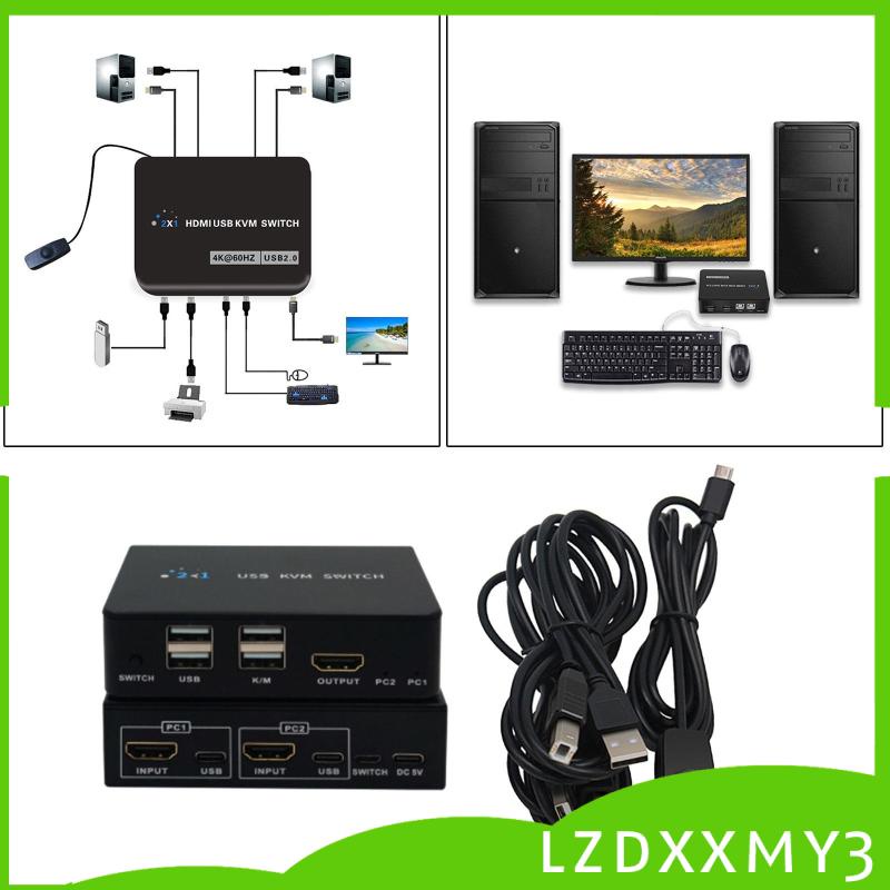 Công Tắc kvm 4k kvm 2 Cổng Cho Máy In 2 pc Chia 1 Bộ Bàn Phím Và Chuột | BigBuy360 - bigbuy360.vn