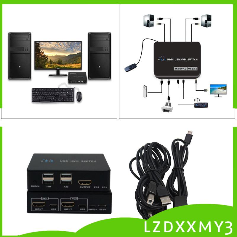 Công Tắc kvm 4k kvm 2 Cổng Cho Máy In 2 pc Chia 1 Bộ Bàn Phím Và Chuột | BigBuy360 - bigbuy360.vn