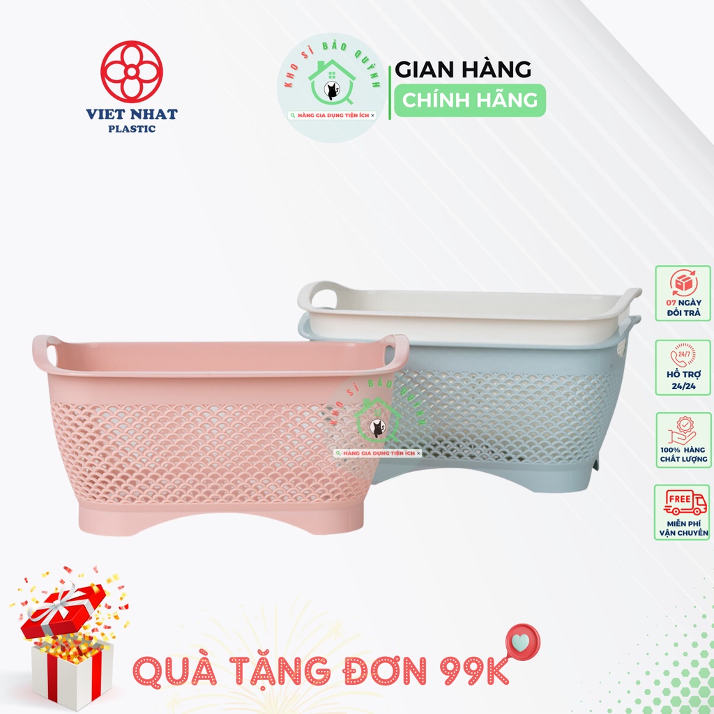 Rổ vuông 3 size Việt Nhật cao cấp 3301/3302/3303 - Giỏ đựng hoa quả ...