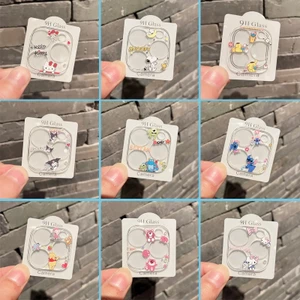 9 Tùy Chọn Bảo Vệ Ống Kính Hoạt Hình Dễ Thương Thích Hợp Cho iPhone17 Miếng Dán Ống Kính IP16Pro / 15Promax Điện Thoại Di Động Phim Cường Lực Thích Hợp Cho IP13Promax Phim Bảo Vệ Hoạt Hình Trong Suốt