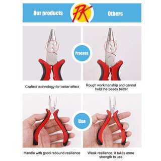Dụng cụ kéo thép BAMBOOB, Kìm nối dài tóc chuyên nghiệp bền bỉ, Kìm loại bỏ viên nang Kẹp đầu thép Kìm cho vòng Nano hoặc Micro