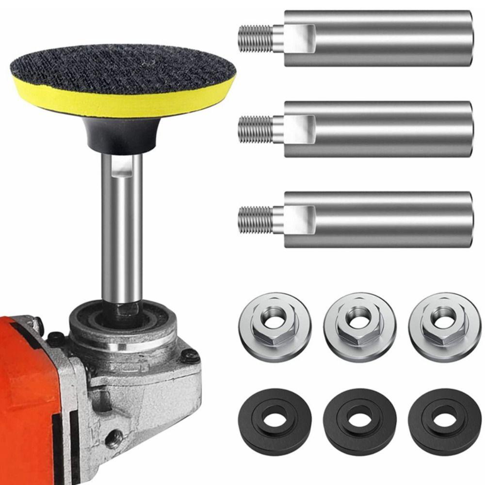 NOTE1 Trục nối dài mũi mài góc, Thanh nối dài bộ chuyển đổi ren bằng thép M10 M14, Chất lượng cao 65 / 80 / 95 / 115mm Dụng cụ điện Mài kết nối Bộ chuyển đổi máy mài góc