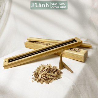 Hộp Đốt Nhang Trầm Không Tăm 3 Lành Cao Cấp Họa Tiết Lạ Mắt Có Miếng Lót Chống Cháy