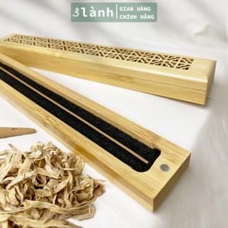 Hộp Đốt Nhang Trầm Không Tăm 3 Lành Cao Cấp Họa Tiết Lạ Mắt Có Miếng Lót Chống Cháy