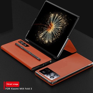 Sang Trọng Bao Da Điện Thoại pu Có Ngăn Đựng Bút Cho xiaomi mix fold 3 5g mix fold3