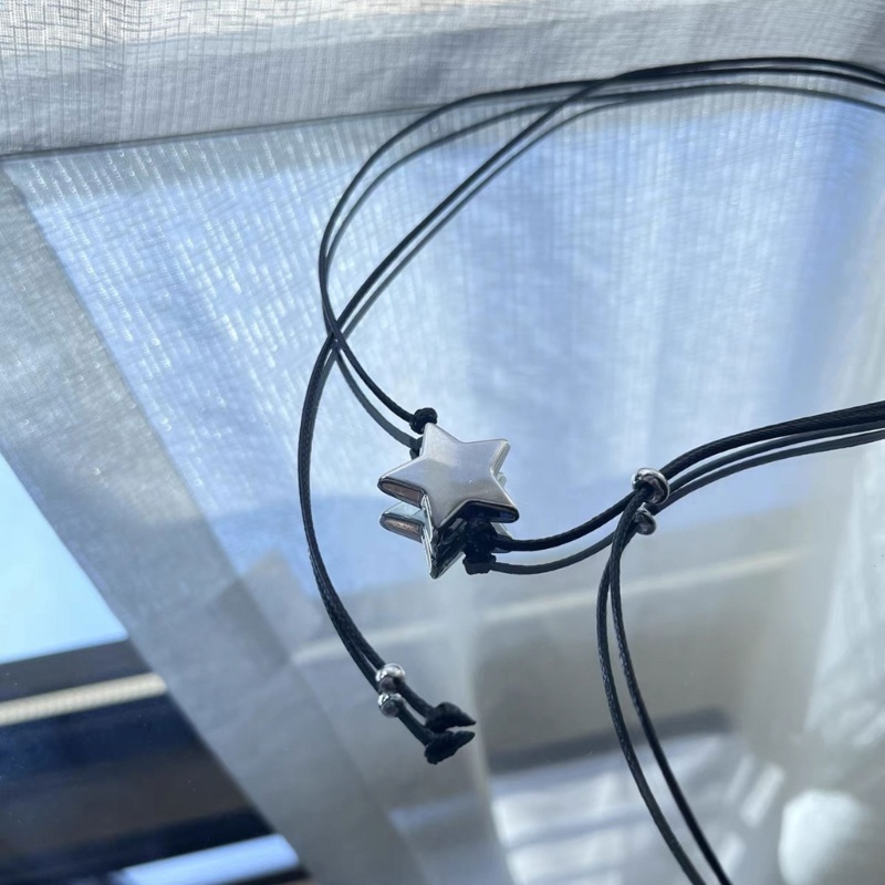 Coo Vòng Cổ choker Bằng Kim Loại Hình Ngôi Sao Có Thể Điều Chỉnh Kích Thước y2k