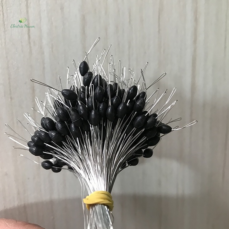 Bộ 300 Phao Câu Cá Bằng Cao Su Hình Trụ