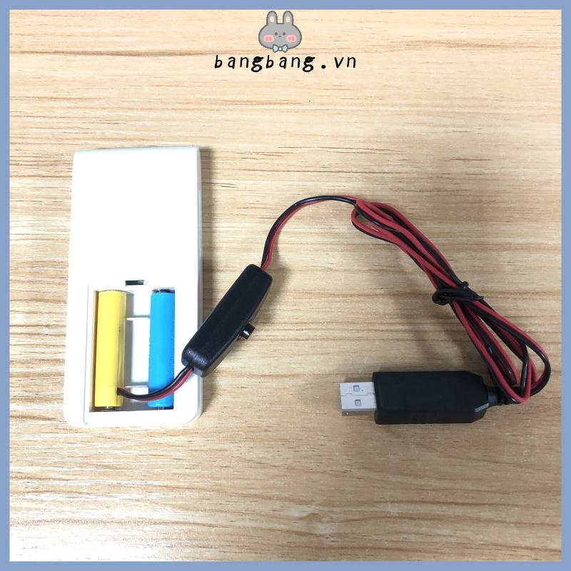 Bộ 2 Thiết Bị Chuyển Đổi Nguồn Điện usb 3v aaa Thay Thế Pin aaa