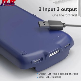 [JLK] Hộp sạc pin đa năng 10000mAh cho bộ sạc di động USB C / Type-C Power Bank Cover cho Samsung sạc dự phòng xiaomi/Android Tất cả điện thoại di động, v.v.