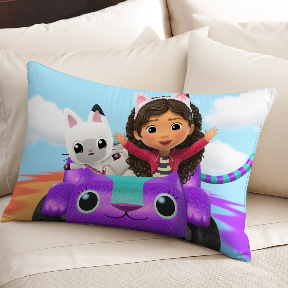 Gabby 'S Vỏ Gối Hình Chữ Nhật Một Mặt Bằng polyester In Họa Tiết Trang Trí Nhà Búp Bê (Không Kèm Lõi)