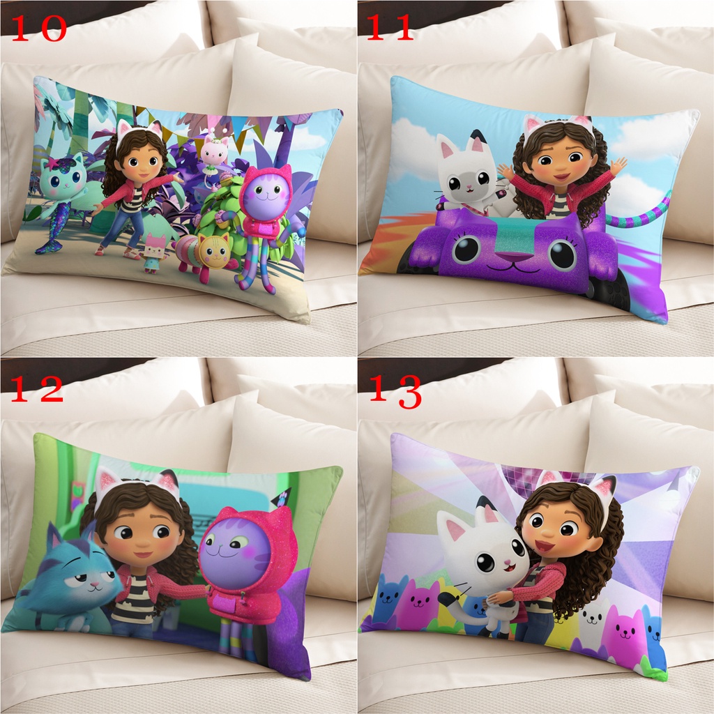 Gabby 'S Vỏ Gối Hình Chữ Nhật Một Mặt Bằng polyester In Họa Tiết Trang Trí Nhà Búp Bê (Không Kèm Lõi)