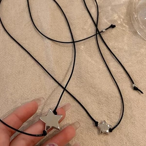 Coo Vòng Cổ choker Bằng Kim Loại Hình Ngôi Sao Có Thể Điều Chỉnh Kích Thước y2k
